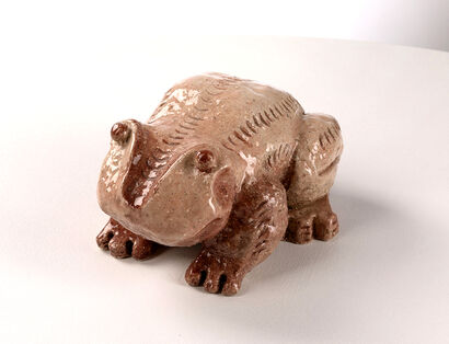 Ancient stones - Sacred toad (Paleo zoo series) - a Sculpture & Installation Artowrk by Evgeniya Kalinovskaya